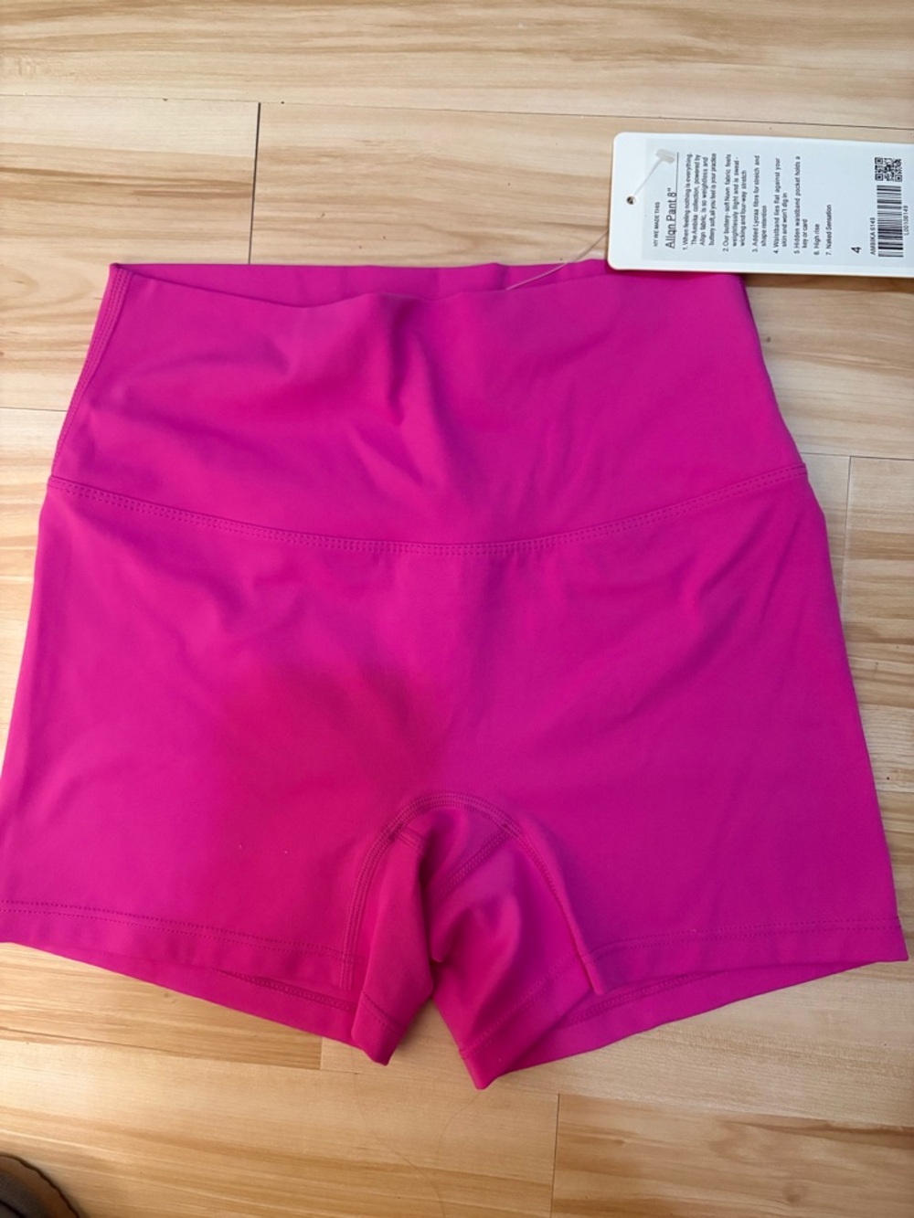 lululemon athletica Hot Pink Athletic High-Rise Shorts - Picture 2 of 2